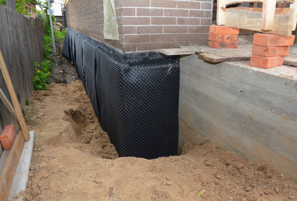 SJ Waterproofing Pros technician performing targeted Vapor Barrier Installation assessment in Richardsville, VA
